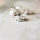 sterling silver dandelion & birthstone spinner ring